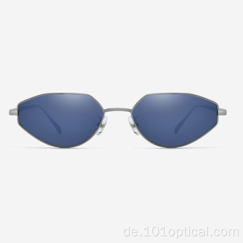 Eckige Roal Metall Damensonnenbrille